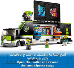 LEGO 60388 City Gaming Tournament Truck Toy, Esports Vehicle Set for Video Game Fans, Gamer Gifts for Boys and Girls Aged 7 Plus Years Old with Minifigures