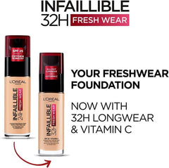 L'OREAL PARIS, Infaillible 24hr Freshwear Foundation 330 Hazelnut
