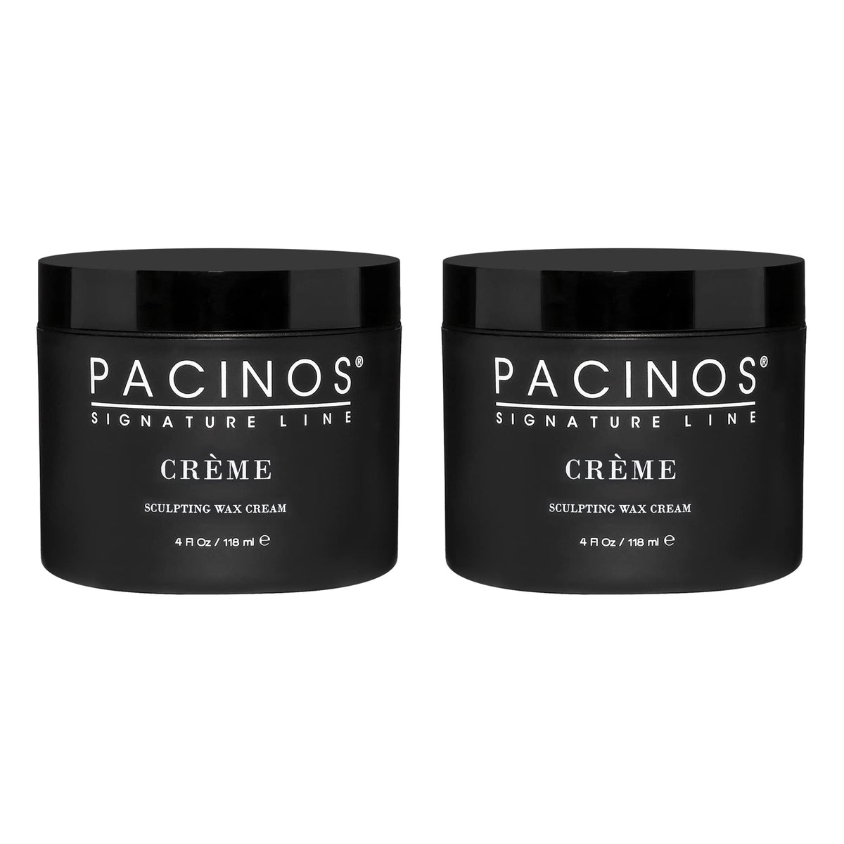 Pacinos Cr?me - Sculpting Wax Cream, Medium Hold with Medium Shine, All Hair Types, 4 fl oz (2 Pack)