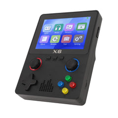 Bewinner X6 Retro Handheld Game Console, 10,000+ Games Portable Video Game Consoles with 3.5 Inch IPS Screen & Dual Joystick, Support for Connecting a TV (Black)