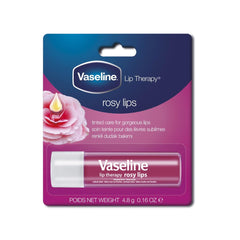 Vaseline Lip Therapy Rosy Lips Lip Balm With Pure Jelly & Light Rose Tint For Soft & Pink Lips| Nourishes & Protects Lips| Non-greasy Lip Moisturizer for Naturally Tinted Lips| 4.8 gm