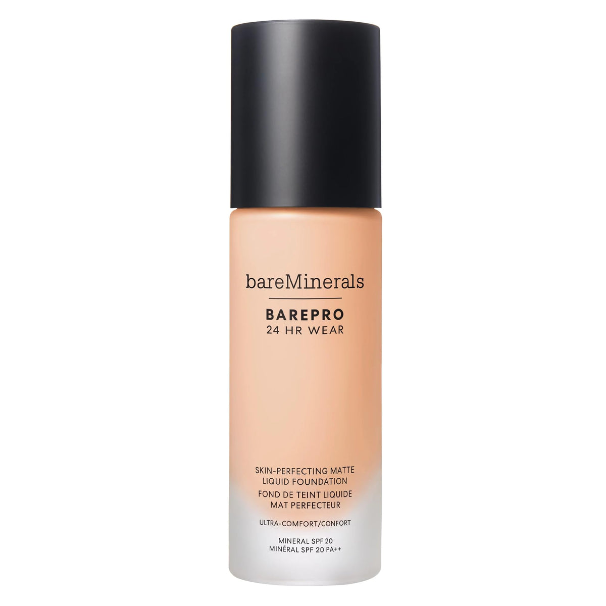 bareminerals Barepro 24HR Wear Matte Liquid Foundation Mineral SPF 20, Full Coverage Foundation Makeup for Mature Skin, Oil-Free, Vegan