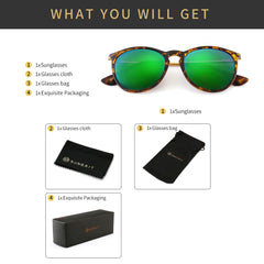 SUNGAIT Vintage Round Sunglasses for Women Men Classic Retro Designer Style