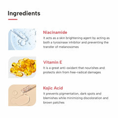 DERMATOUCH Bright & Even Tone Face Wash with Niacinamide, Vitamin E and Kojic Acid | Daily Gentle Face Cleanser For Tan, Pigmentation, Uneven Tone - 30G