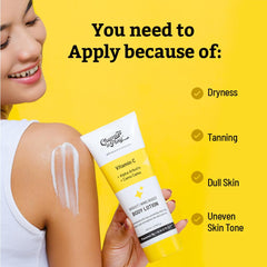 Chemist at Play Brightening Body Lotion with Ceramides | Alpha Arbutin, Camu Camu & Vitamin C | All Skin Types | For Bright, Moisturized & Glowing Skin | 200 ml