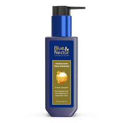 Blue Nectar Ayurvedic Tan Removal Face Wash for Glowing Skin | Honey Aloe Vera Detan Face Wash for Dry Skin, Oily Skin and Combination Skin (8 Herbs, 100ml)