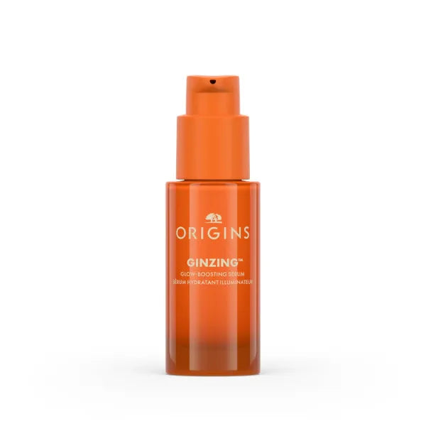 Origins GinZing Glow-Boosting Vitamin C Serum with Caffeine & Ginseng | Smoother Skin & Less Visible Pores, 1 Fl Oz