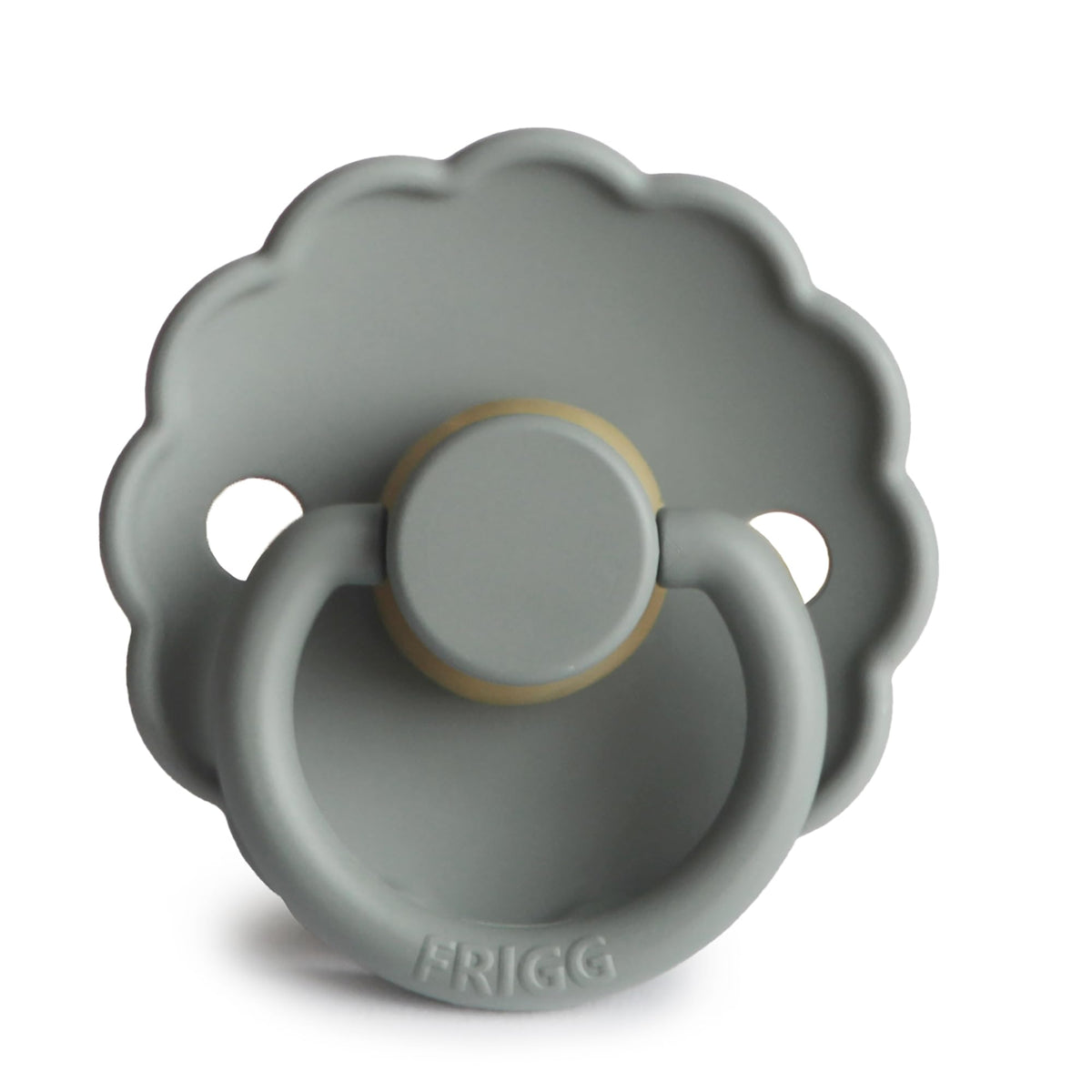 FRIGG Daisy Latex Baby Pacifier 6-18M 1-Pack French Gray - Size 2