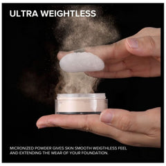 9g Loose Setting Powder, Waterproof Matte Finshing Powder, Face Makeup Powder for Women Girls, Lightweight Skin Finish Powder for Oil control(01)