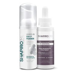 Shapiro MD Hair Growth Experts Mens Regrowth Travel Kit for Thinning Hair, 1 Month Supply
