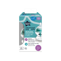 Tommee Tippee Flexy Silicone Baby Bottle, Anti-Colic, Natural Feel, Non-Collapsing Nipple, Non-Tip Stable Base, Easy to Clean,1-Piece,150ml.