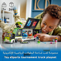 LEGO 60388 City Gaming Tournament Truck Toy, Esports Vehicle Set for Video Game Fans, Gamer Gifts for Boys and Girls Aged 7 Plus Years Old with Minifigures