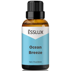 ESSLUX Ocean Breeze Fragrance Oil - Essential Oils for Diffuser, Candle Soap Making Clean Fresh Scents, Aromatherapy Scented Massage, Perfume for Humidifier Home Fragrance, 30ml