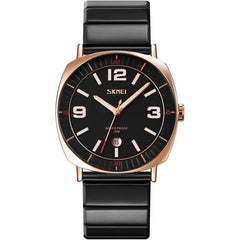 Skmei Unisex 9280 Elegant Metal Quartz Watch Black