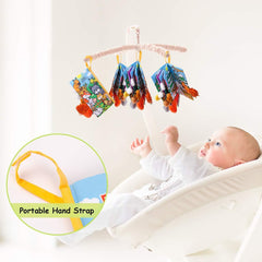 Baby Books Toys, Sensory Toys 0-6 Months Touch Feel Activity Soft Book, Crinkle Cloth Books for Babies, Baby Essentials For Newborn, Car Seat Stroller Soft Toys Gifts For Newborn 0 3 6 12 Months