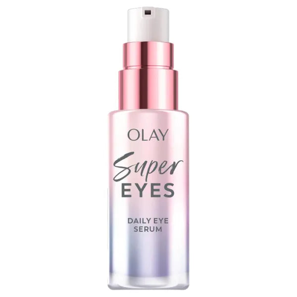 Olay Super Eye Serum Vitamin C, Caffeine, Niacinamide, Amino Peptide, Aloe Vera - Brightens Dark Circles, Anti-Wrinkle, Anti-Aging, Brightening, Smooths Fine Lines, Firming, Hydrating - 0.45 Oz