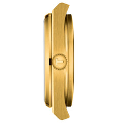 Tissot Unisex PRX 35mm 316L Stainless Steel case with Yellow Gold PVD Coating Quartz Watch, Yellow, Stainless Steel, 11 (T1372103302100)
