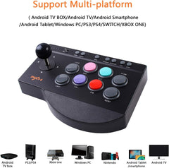 Arcade Stick,Street Fighter Fight Stick,with Turbo & Macro Functions USB Arcade Controller,Suitable for PS3 PS4 Xbox ONE Switch PC Arcade Fight Stick PXN