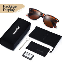 Joopin Polarized Sunglasses Men Women, Classic Square Sun Glasses 100% UV Protection Driving Fishing