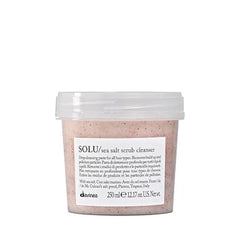 Davines SOLU Sea Salt Scrub Cleanser Refresh and Clarify Hair and Scalp Remove Residue And Impurities