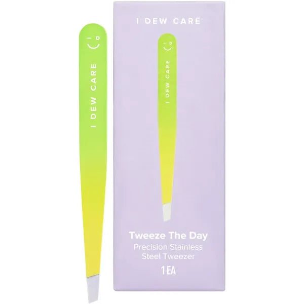 I DEW CARE Facial Tool Tweeze The Day Tweezers for Women, Precision Stainless Steel, Professional Facial Hair Beauty Tool, Splinter, Strong Eyebrow Hair Remover,1 Count