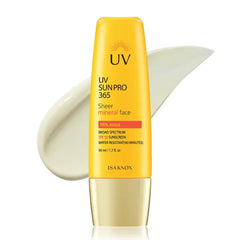 ISA KNOX UV SUN PRO Sheer Mineral Sunscreen (1.7 fl oz) - Korean Skincare, SPF 50 Broad-Spectrum, Matte Finish, Water-Resistant, Anti-Aging with Smart Retino Formula, Niacinamide & Jakyang Extract