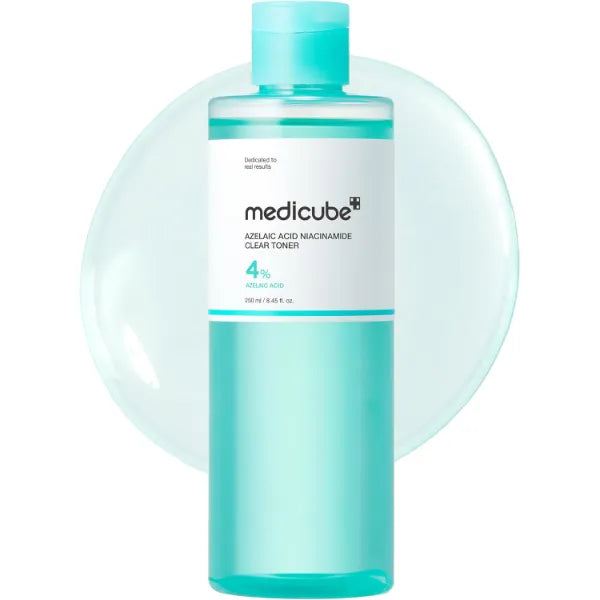 medicube Azelaic Acid Niacinamide Clarifying Toner, Troubled Skin Care, Ideal for Purifying & Calming, 4% Azelaic Acid & 2% Niacinamide| Soothing Daily Toner | Korean Skin Care - 8.45 fl.oz
