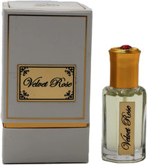 Velvet Rose Attar, Unisex Arabic Musk Fragrance for Men and Women, 12 ML, Non Alcoholic Fragrance for Men and Women, Aromatic Unisex Oil-Based Perfume Containing Musk, Patchouli, and Rose
