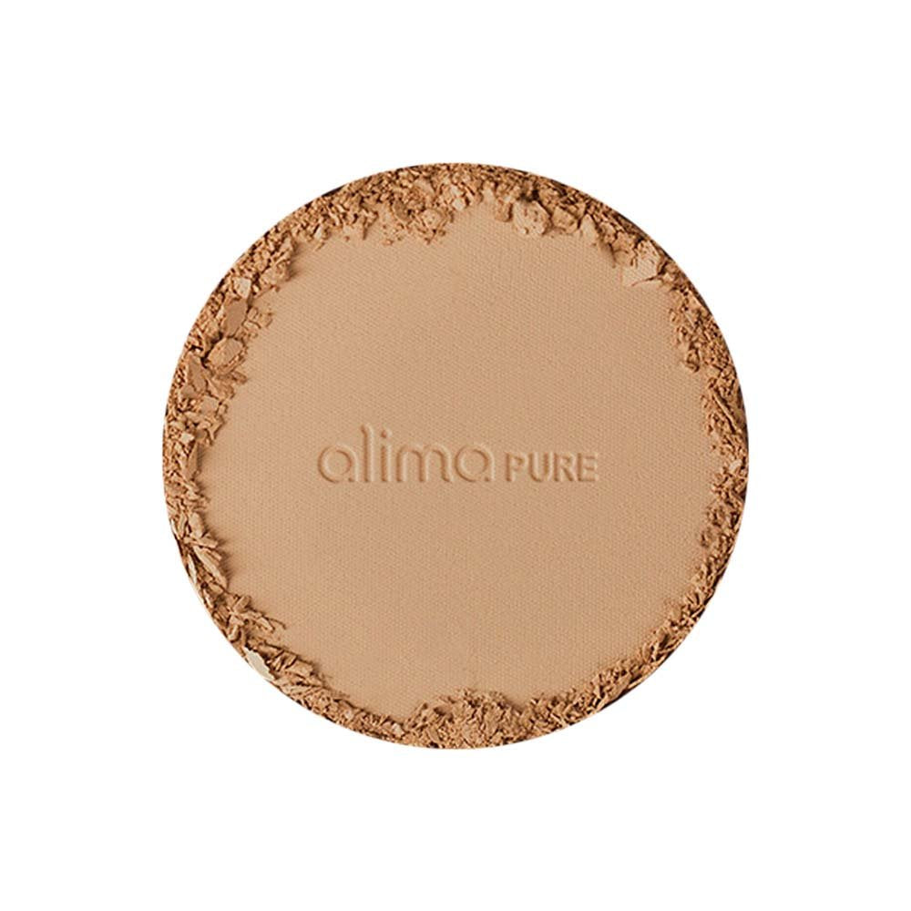 Alima Pure Pressed Foundation with Rosehip Antioxidant Complex - Pressed Powder- Mineral Powder Foundation (0.31oz/ 9.0 g) | Chestnut