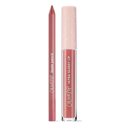 ColourPop Dream Duo Lip Kit High Pigment, Long Lasting & Sharpenable Lip Liner and Lip Gloss with High Impact Color Includes Shades Five Stars & Pasadena (2 Count)