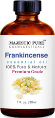 Majestic Pure Frankincense Essential Oil, Premium Grade, Pure and Natural, for Aromatherapy, Massage, Topical & Household Uses, 1 fl oz