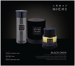 Armaf Niche Black Onyx Spicy Perfume body spray for men 200ML - freshness all day - body spray for men - perfumes - deo