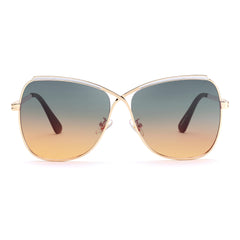 FEISEDY Womens Pilot Sunglasses Oversized Butterfly X Shape Design Cateye Cute Lady Sunglasses B2738