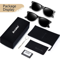 Joopin Polarized Sunglasses Men Women, Classic Square Sun Glasses 100% UV Protection Driving Fishing