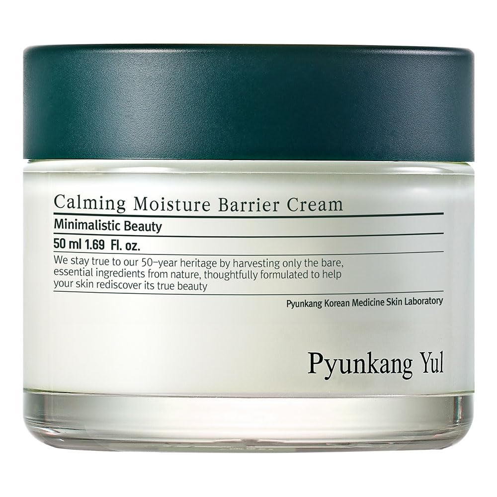Pyunkang Yul Calming Moisture Barrier Cream - Ceramides Skin Care Moisturizing Cream Containing Hyaluronic Acid Tea Tree, Shea Butter, Squalene and Cica - K Beauty Daily Face Moisturizer - 1.7 Fl. Oz.