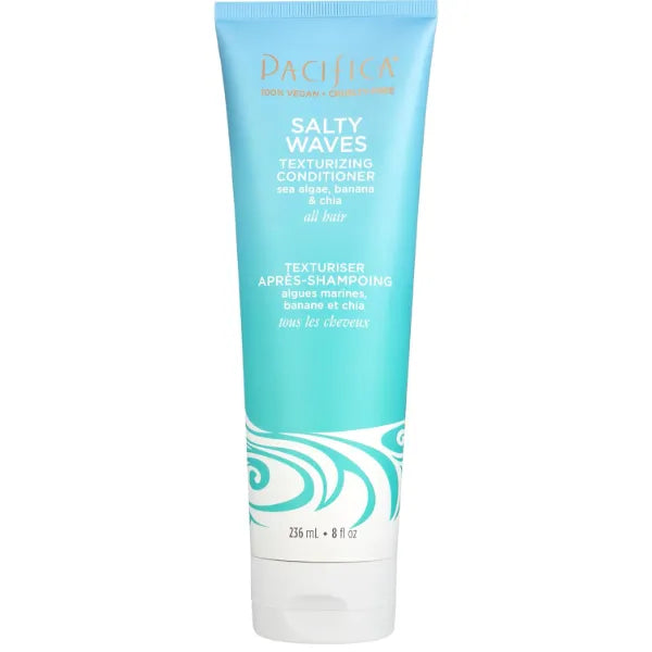 Pacifica Beauty Conditioner, Salty Waves Texturizing and Moisturizing, 8 Fl Oz, Banana Scent, For All Hair Types, Vitamin B + Vitamin E, Vegan & Cruelty Free