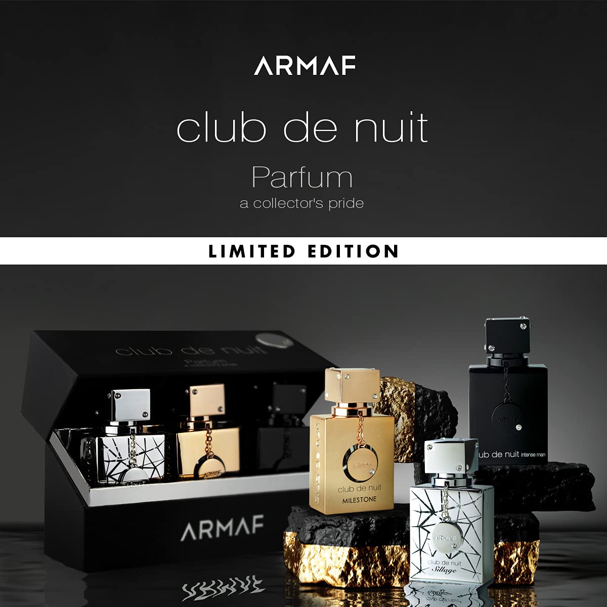 Armaf Perfumes Club De Nuit Eau De Parfum 30ml Gift Set - Milestone EDP 30ML, Sillage EDP 30ML, Club De Nuit Intense Man EDP 30ML - perfume for men - perfume for women - Fragrance - Sets