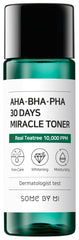 SOME BY MI AHA BHA PHA 30 Days Miracle Toner - 30 ml - Mild Exfoliating Daily Facial Toner
