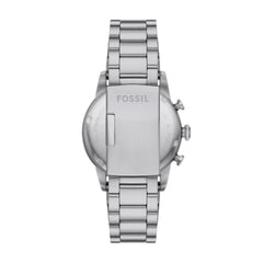 Fossil Men's Sport Tourer Quartz Stainless Steel Chronograph Watch, Color: Silver/Black (Model: FS6045)