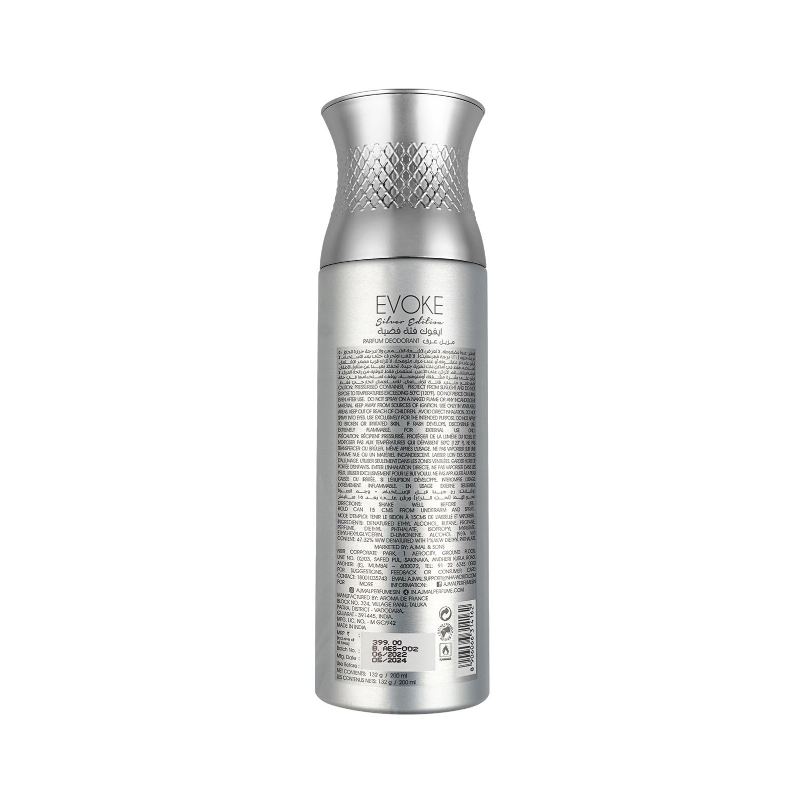 AJMAL Evoke Silver Edition Him Deodorant for Men (200 ml)