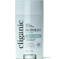 Cliganic Deodorant For Women & Men Aluminium Free, Baking Soda Free – 24 Hour Odor Control Sweat Defense, Soothes Underarm Skin, Contains Naturally Derived Ingredients - Vetiver Jasmine