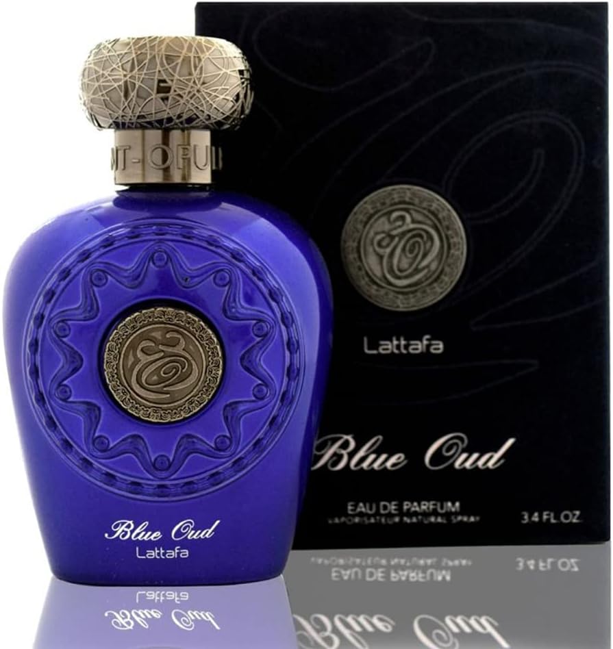 Lattafa Perfumes Opulent OUd EDP-100ML/3.4Oz| sweet-spicy,Woody, Leather, floral,Musk,Amber & Patchouli (Blue Oud)