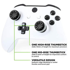 X spring Controller Grip, Performance Thumbsticks, Non-Slip Silicone Analog Joystick Grip, Trigger Buttons & D-pad, Sweat Resistant to Enhance Gaming Control, Joystick Grip for Ps5 Ps4 (black)