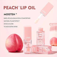 NIKITA.VIVI - Lip Care Lip Set | 3 in 1 Sugar Lip Scrub, Lip Mask & Lip Glow Oil | Exfoliant Hydrating Moisturizing Plumping Lip Glow Lip Care Set | Peach Lip Gloss with Vitamin C | Lip Plumper Gloss
