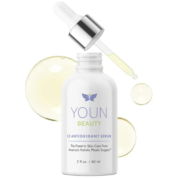 YOUN Beauty 20% Vitamin C Face Serum with Hyaluronic Acid, Ferulic Acid & Vitamin E | Antioxidant Serum for Face for Skin Hydration - 60 ml