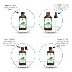 SVA Rosemary Oil 4 fl oz – 100% Natural Essential Oil with Dropper – For Diffuser, Hair, Skin, Soap & Candle Making