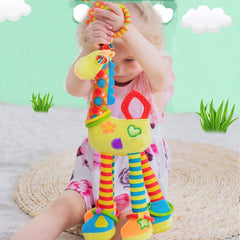 ME HOME Car Seat Toys Baby Hanging Toy with C-Clip Ring Baby Car Toys Stroller Toy with Baby Crinkle for 0, 3, 6, 9, 12 Months Newborn Boys Girls Gifts - Giraffe