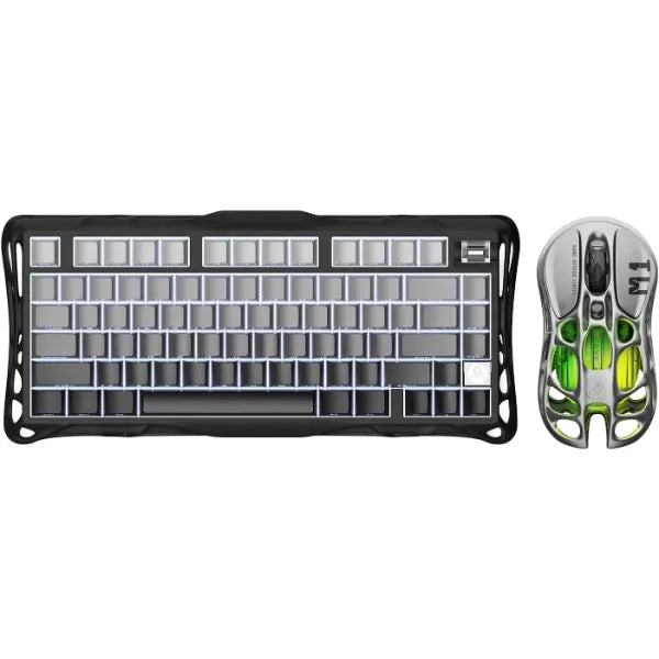 GravaStar Mercury K1 75% Wireless Mechanical Gaming Keyboard, with Mercury M1 Pro Wireless Gaming Mice