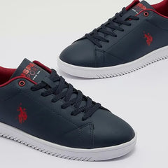 U.S. Polo Assn. Men 3W Manta 3Pr Lace Ups Sneakers Eu Size-42 Navy