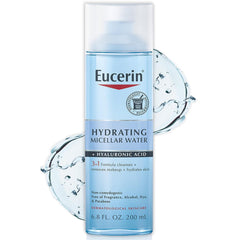 Eucerin Hydrating 3-in-1 Micellar Water, Formulated with Hyaluronic Acid - 6.8 Fl Oz